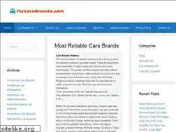 Sites similar to mycarsbrands.com