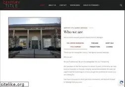 Sites similar to mycenturytitle.com