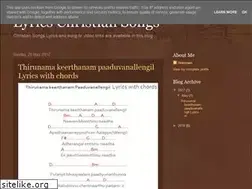 Sites similar to mychristiansongslyrics.blogspot.com