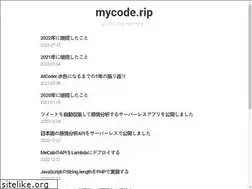 Sites similar to mycode.rip