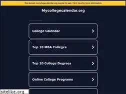 Sites similar to mycollegecalendar.org