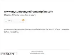Sites similar to mycompanyretirementplan.com