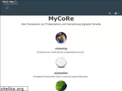 Sites similar to mycore.org