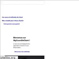 Sites similar to mycoursdechant.com