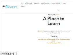 Sites similar to mycourses.co.za