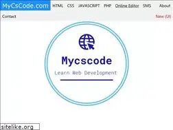 Sites similar to mycscode.com