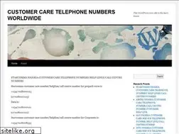 Sites similar to mycustomercarenumbers.wordpress.com