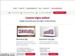 Sites similar to mycustomsign.co.uk