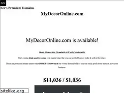Sites similar to mydecoronline.com