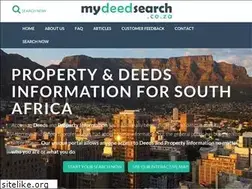 Sites similar to mydeedsearch.co.za