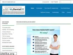 Sites similar to mydentalce.com