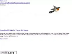Sites similar to mydestinationunknown.com