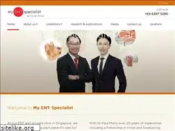 Sites similar to myentspecialist.sg