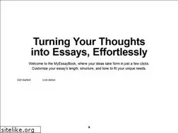 Sites similar to myessaybook.com