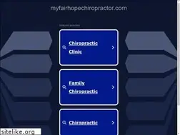 Sites similar to myfairhopechiropractor.com