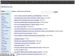 Sites similar to myfashionist.com