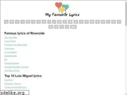 Sites similar to myfavouritelyrics.com