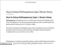 Sites similar to myfiosgateway.online