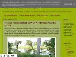 Sites similar to myfloridabackyard.blogspot.com
