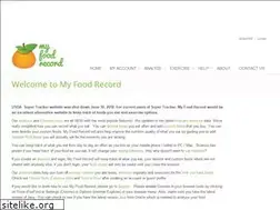 Sites similar to myfoodrecord.com