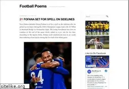 Sites similar to myfootballpoems.com