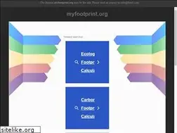Sites similar to myfootprint.org