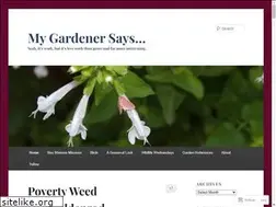 Sites similar to mygardenersays.com