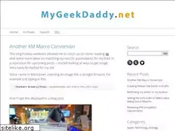 Sites similar to mygeekdaddy.net