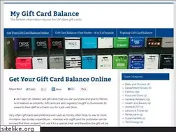 Sites similar to mygiftcardbalance.co.uk