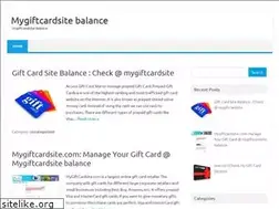Sites similar to mygiftcardsite-balance.com