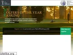 Sites similar to mygolfranking.net