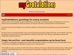Sites similar to mygratulations.com