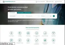 Sites similar to myhealthspecialist.com