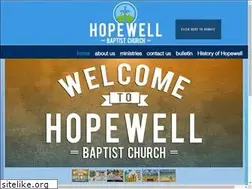 Sites similar to myhopewellbaptist.com