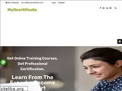 Sites similar to myitcertificate.com