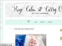 Sites similar to mykeepcalmandcarryon.com