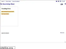 Sites similar to myknowledgehunt.com