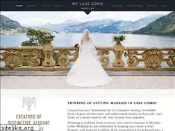 Sites similar to mylakecomowedding.com