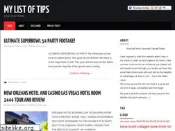 Sites similar to mylistoftips.com