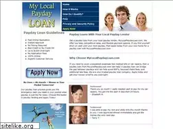 Sites similar to mylocalpaydayloan.com