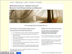 Sites similar to myloveletters.net