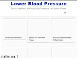 Sites similar to mylowerbloodpressure.com