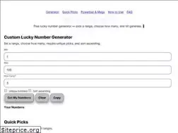 Sites similar to myluckynumber.net