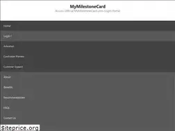 Sites similar to mymilestonecard.org