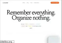 Sites similar to mymind.com