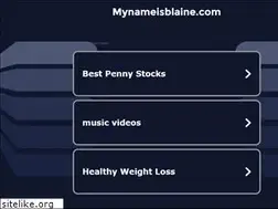 Sites similar to mynameisblaine.com