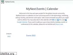 Sites similar to mynext.events