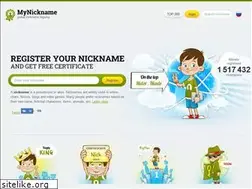 Sites similar to mynickname.com