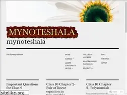 Sites similar to mynoteshala.wordpress.com
