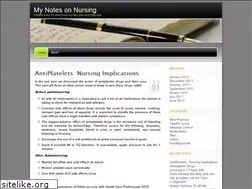 Sites similar to mynotesonnursing.wordpress.com
